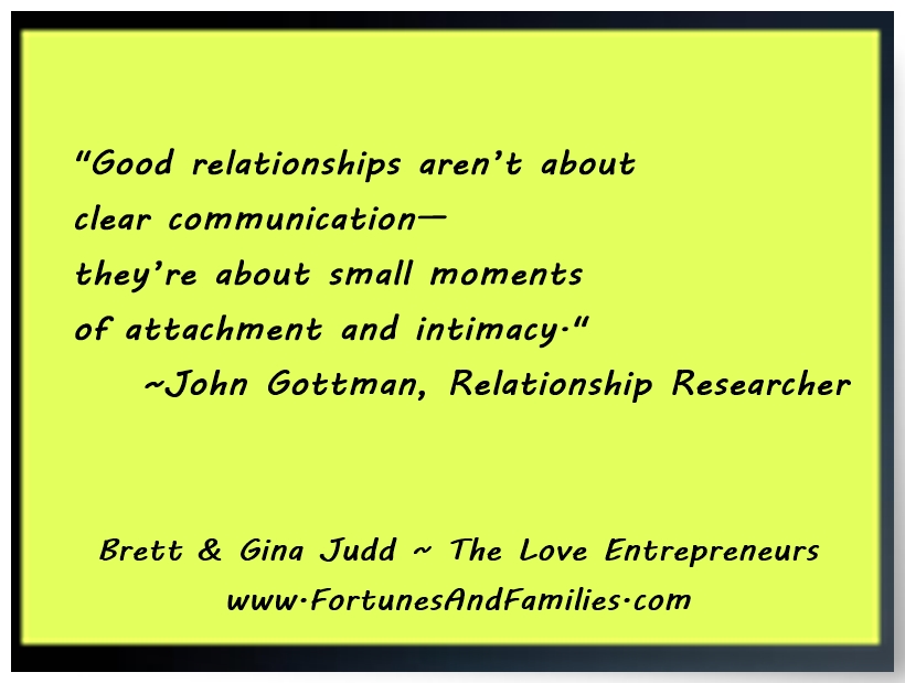 Gottman quote - attachment and intimacy